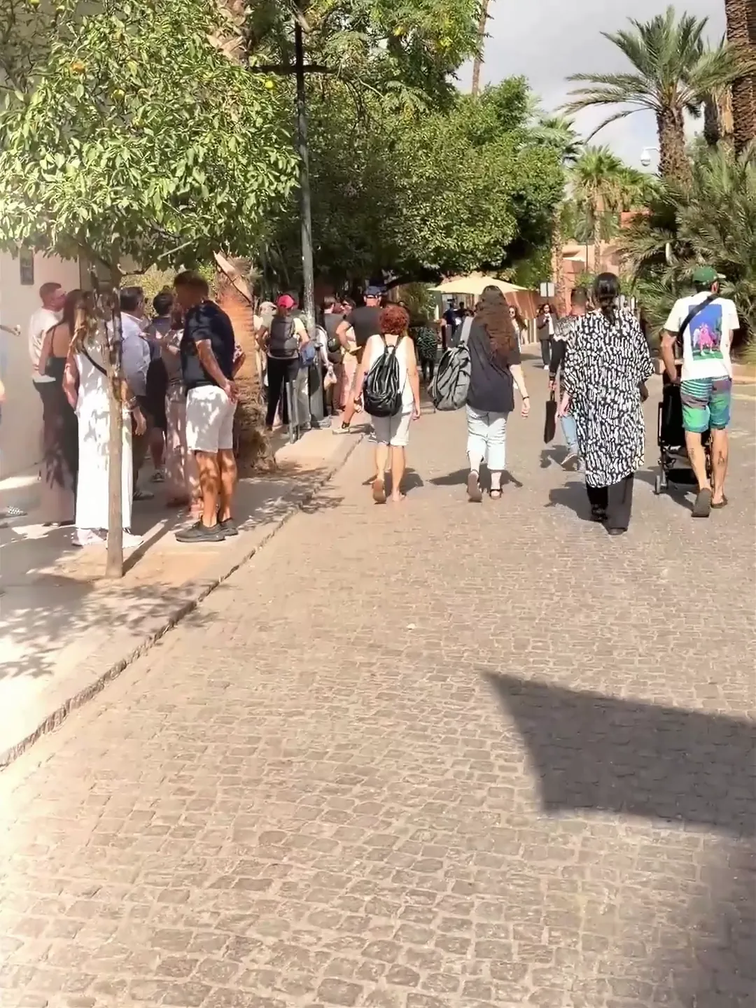 Rue du quartier Majorelle à Marrakech